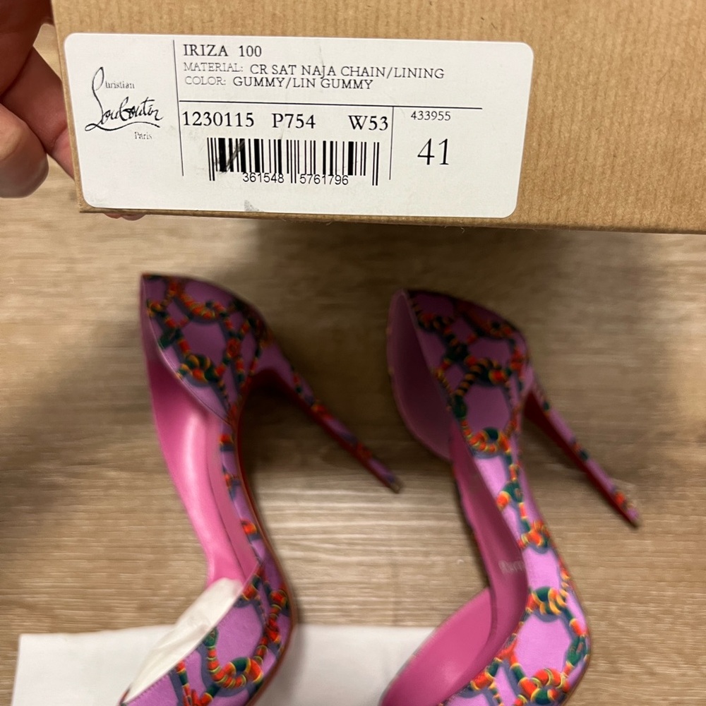Stylish Purple Patterned Heels - Picture 8 of 8